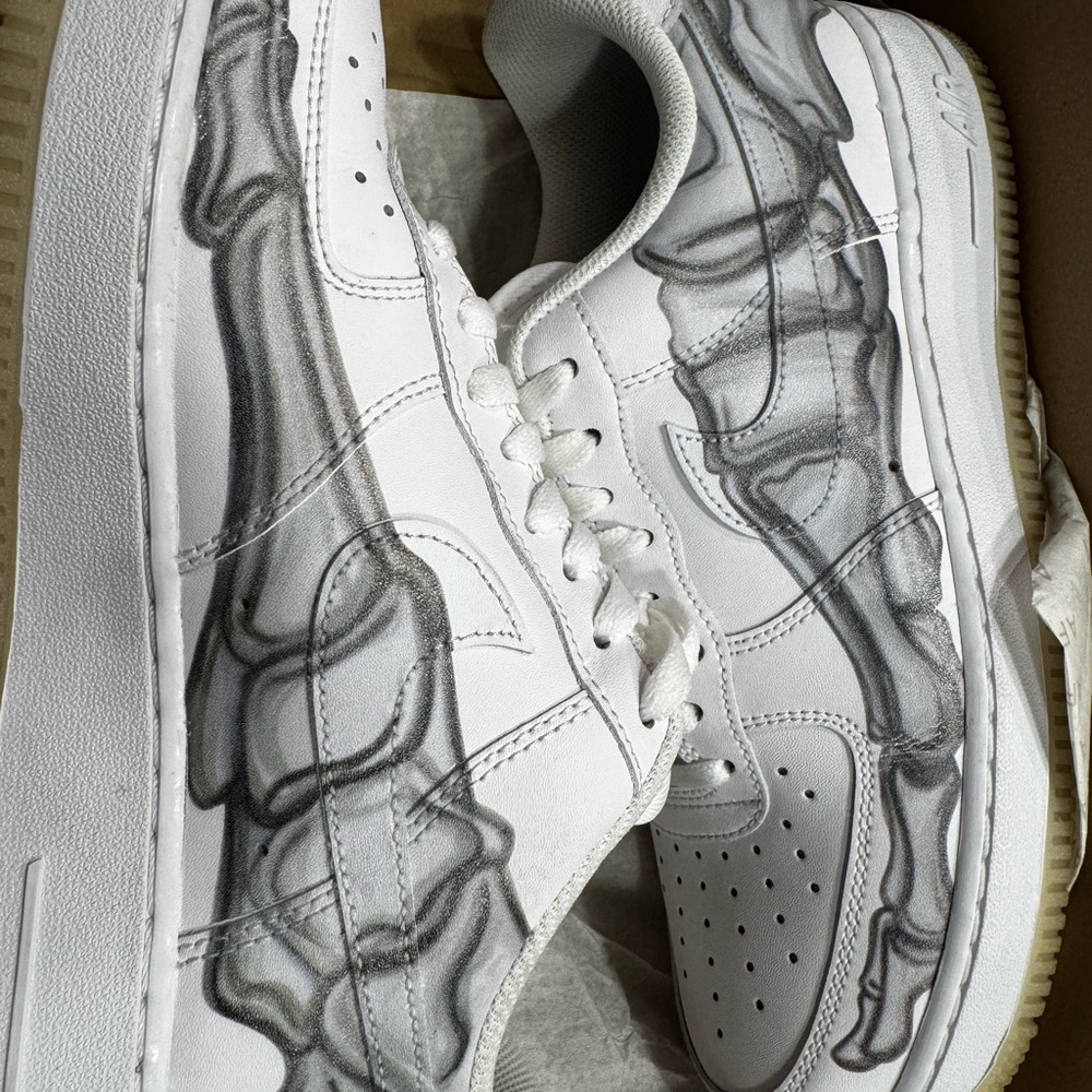 Nike Air Force 1 Skeleton QS White 💀 Men’s 9.5 | Limited Edition RARE 2018